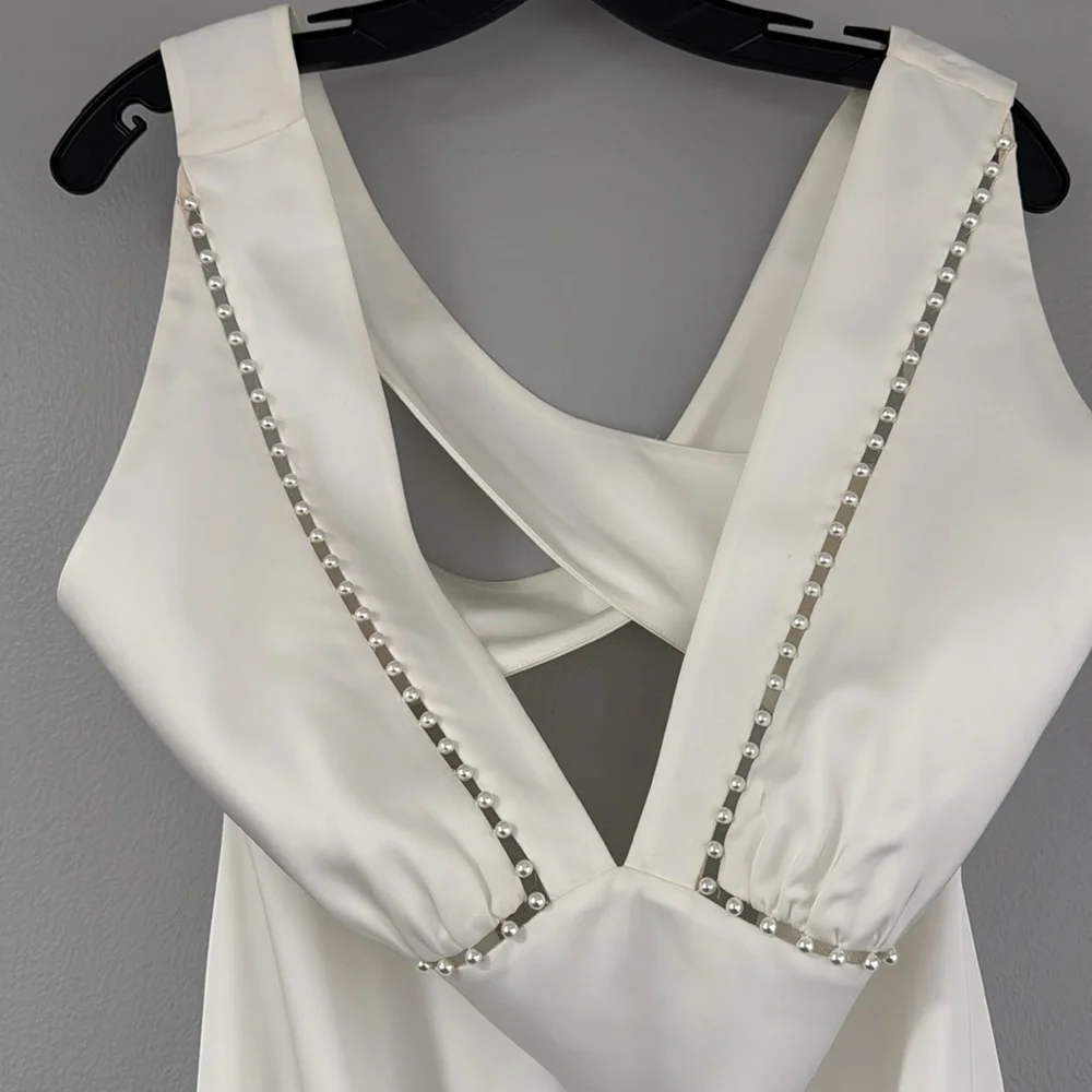 Sachin & Babi size 14 Astor pearl-embellished gown - Picture 6 of 14